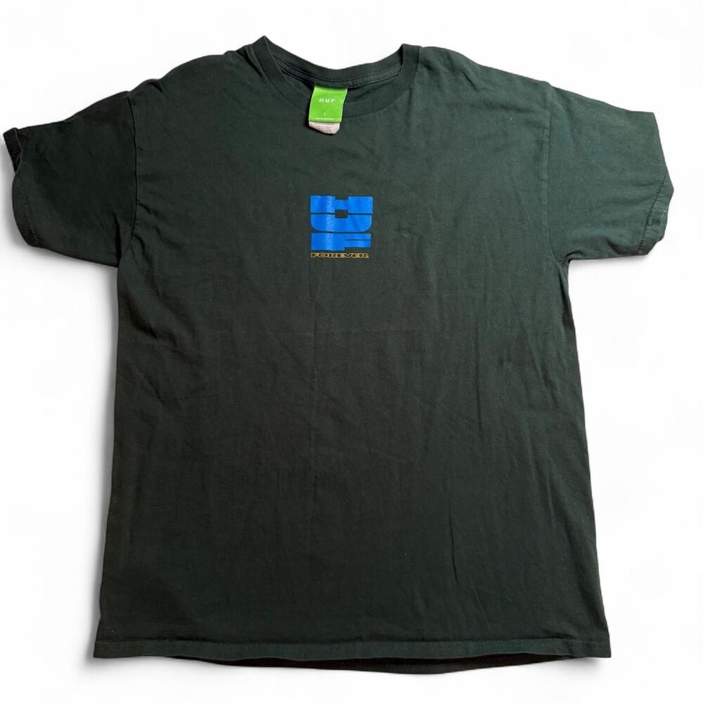 HUF Worldwide 20 Years Graphic T Shirt Men's Large Black Skate Streetwear Logo